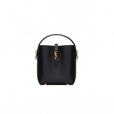 YSL LE 37 MINI IN SHINY LEATHER 7658702R20W1000 (15*13*6cm)